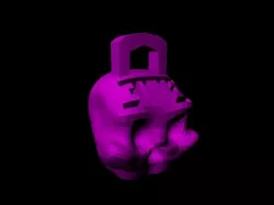 skull keychain
