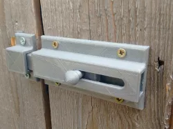 Sliding Door bolt Updated! Now print fully assembled