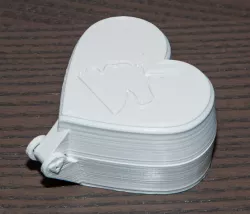 Small self-hinged jewelry box