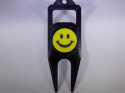 SMILEY FACE Golf Ball Marker