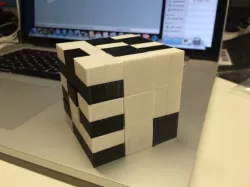 Snake Cube Puzzle, Printed Fully Assembled and Ready to Solve