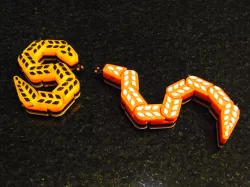 Snake.... Jointed so it wriggles off the build plate!