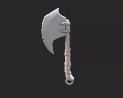 Stylized axe keyring