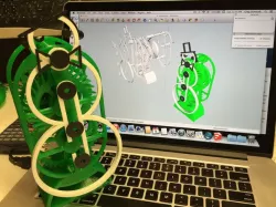 Swinging Snowman, PLA Spring Motor Style