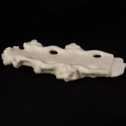 Table decorated with serpents and deities bearing vessels spouting streams of water