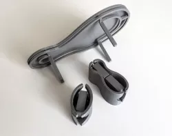 Table with a standalone computer closure