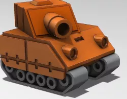 Tank Model from Advance Wars Game