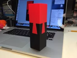 The "Impossible Dovetail" in cube and tall form, 3D printed in PLA