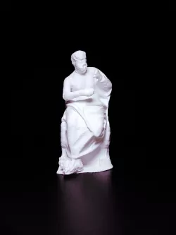 The seated poet