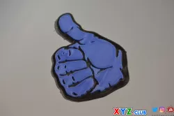 "Thumbs Up!" Sticker Decal Stamp Dual Color