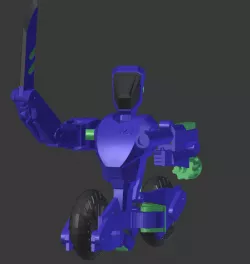 Transforming robot parts