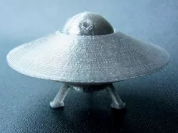 UFO with Spinning Outer Disk