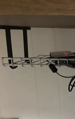 Under-Table Hooks for Rubbermaid Shelf
