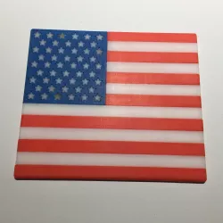 USA Flag Coaster / Plaque