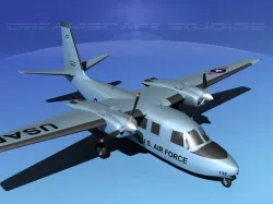 Aero Commander U-9 Air Force 3D model
