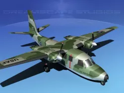 Aero Commander U-9 US Air Force 3D model