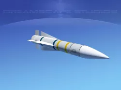 AIM -54 Phoenix air to air missile Low-poly  3D model