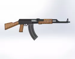 Ak 47 Low-poly  3D model