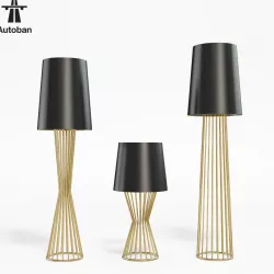 Autoban Tulip Cone Pinch and Small Family lamps 3D model