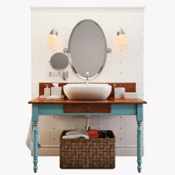 Bathroom furniture set 3D model
