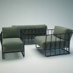 Bla Station Code 27 sofa set 3D model