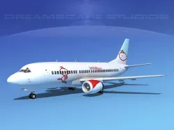 Boeing 737-300 BMI Baby 3D model