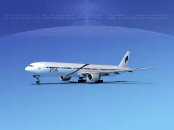 Boeing 777-300 PIA 3D model