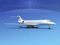 Bombardier Global 5000 V04 3D model
