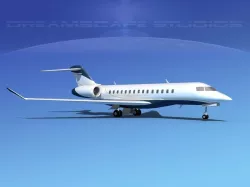 Bombardier Global 5000 V07 3D model