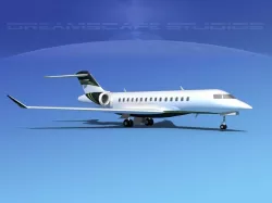 Bombardier Global 5000 V08 3D model