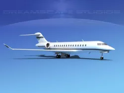 Bombardier Global 5000 V13 3D model