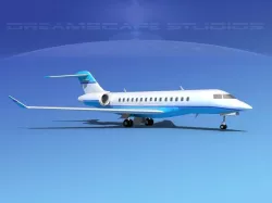 Bombardier Global 5000 V14 3D model