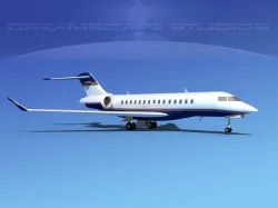 Bombardier Global 5000 V15 3D model