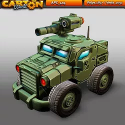 Cartoon APC 4x4 Low-poly  3D model