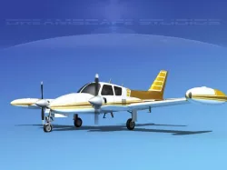 Cessna 310 V07 3D model