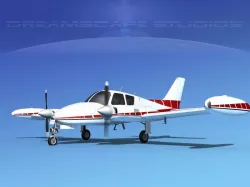Cessna 310 V09 3D model