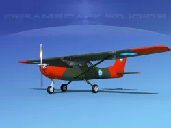Cessna T-41 Mescalero Argentine Army 3D model