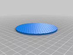 Customizable Perforated Cylindrical Plate