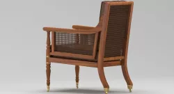 Dark And Light Brown Armchair  3D model