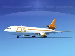 Douglas DC-10 CAC Cargo 3D model
