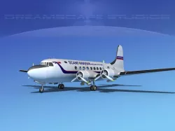 Douglas DC-4 SAS  3D model