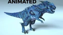 Dragon TRex Drake Low-poly  3D model