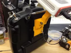 EzUHF TX holder with turnigy 9x module/JR module also fits Frsky Taranis