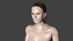Female Model Fitness 3D model