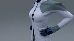 Female Shirt and Trousers 3D model