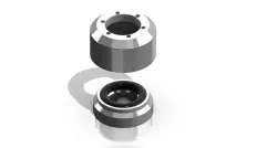 Fitting, 1/2" OD hard tube G1/4 (Primochill Revolver style)