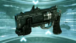 Futuristic Revolver Low-poly  3D model