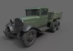 GAZ-AAA Flatbed 3D model
