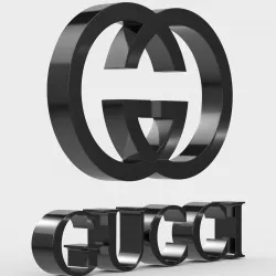 Gucci logo 3D model