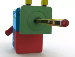 Hand crank sharpener